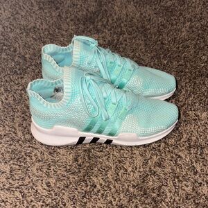 Adidas Light Teal Running Shoes